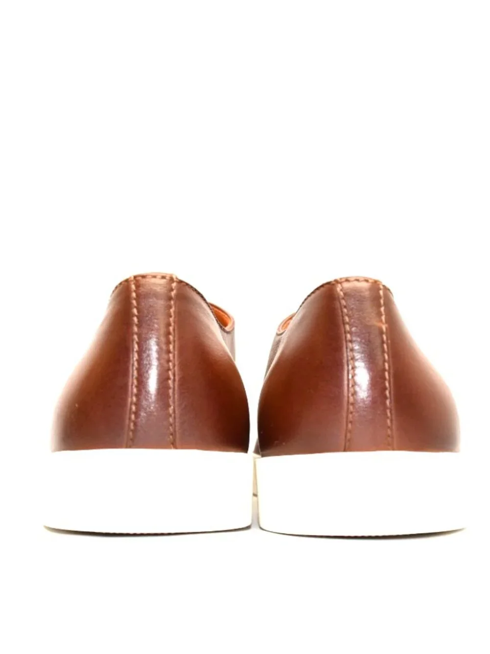 New! Santoni Dilate Men's Brown Leather Derby Shoe 13D US 12 UK DD543